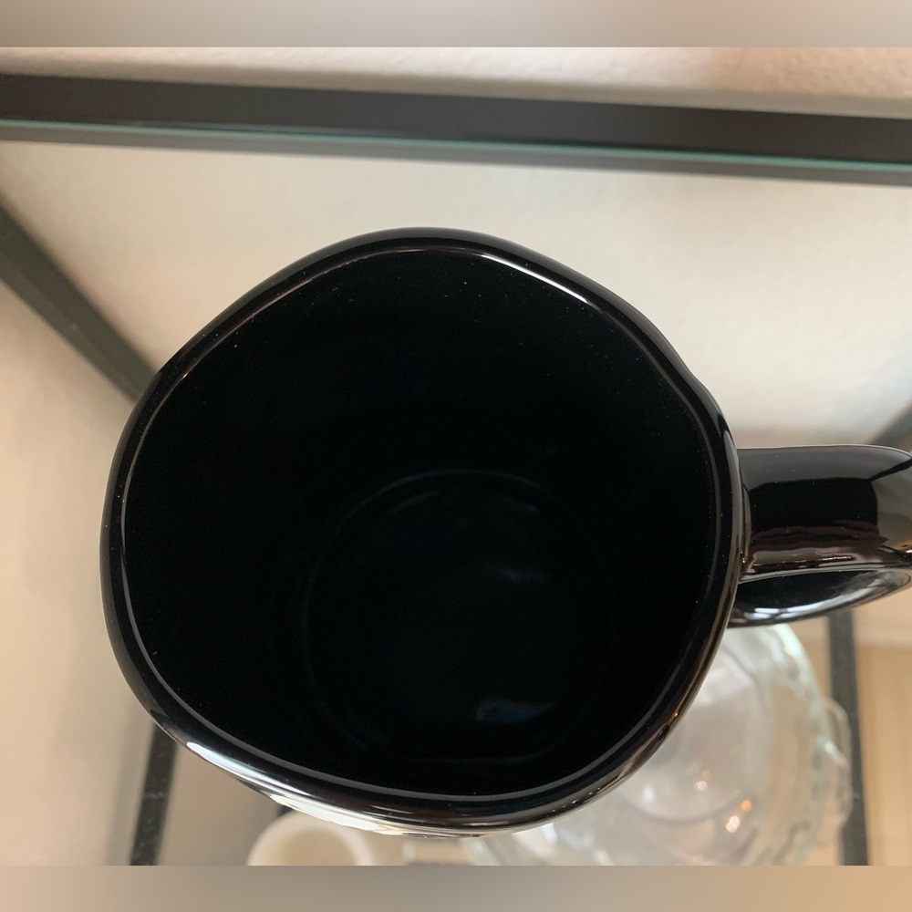 NEW Rae Dunn DOG DAD Black & White Checkered Flag Paw Print Father’s Day Mug Cup - Picture 7 of 9